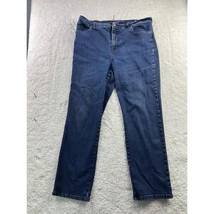 Gloria Vanderbilt Amanda Jeans Womens 14P Blue Stretch Denim High Rise Petite